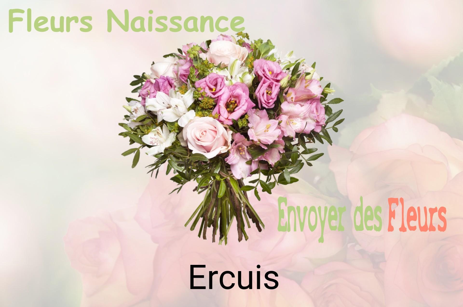 Bouquet de fleurs de naissance livré à Ercuis